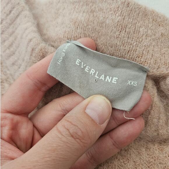 Everlane Cocoon Crew in Alpaca Blush Pink Sweater Extra Extra Small $118 Basic - Picture 2 of 6
